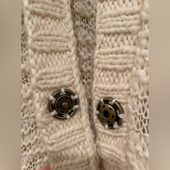 Free People Button-Down Long Knit Cardigan - Picture 5 of 6